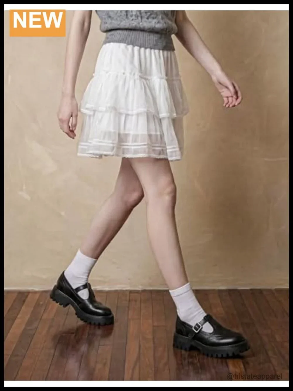 Oil-Waxed Lambskin Platform T-Strap Mary Jane Oxfords Wingtip Brogue